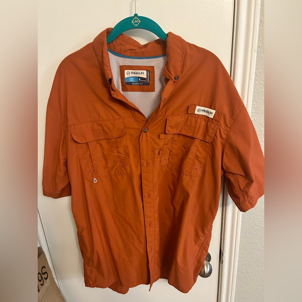 Magellan Fishing Shirt - M - Burnt Orange